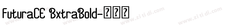 FuturaCE BxtraBold字体转换